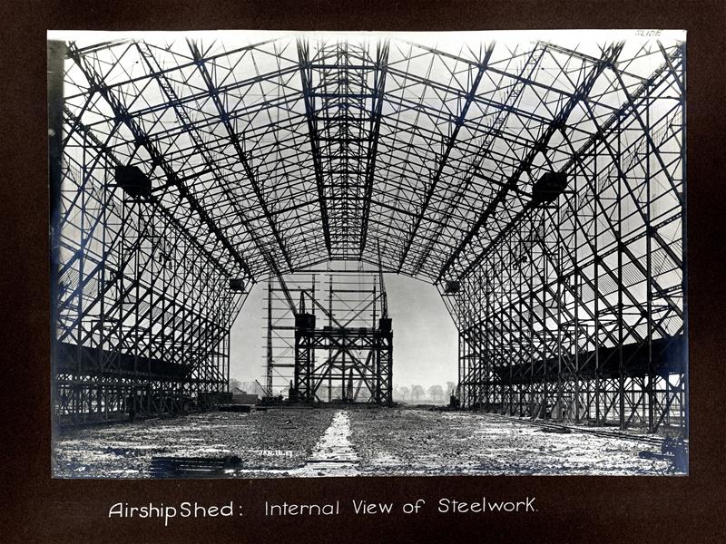 Airship shed, steelwork