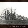 Airship shed, first main rib and framing to annexes