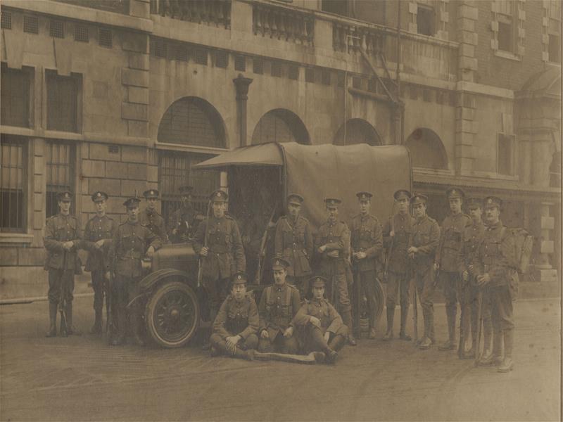 London Electrical Engineers, in front of vehicle