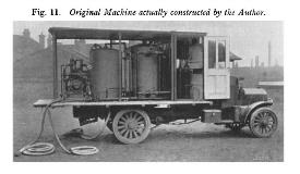Black and white photograph of Captain Arthur's sterilization lorry